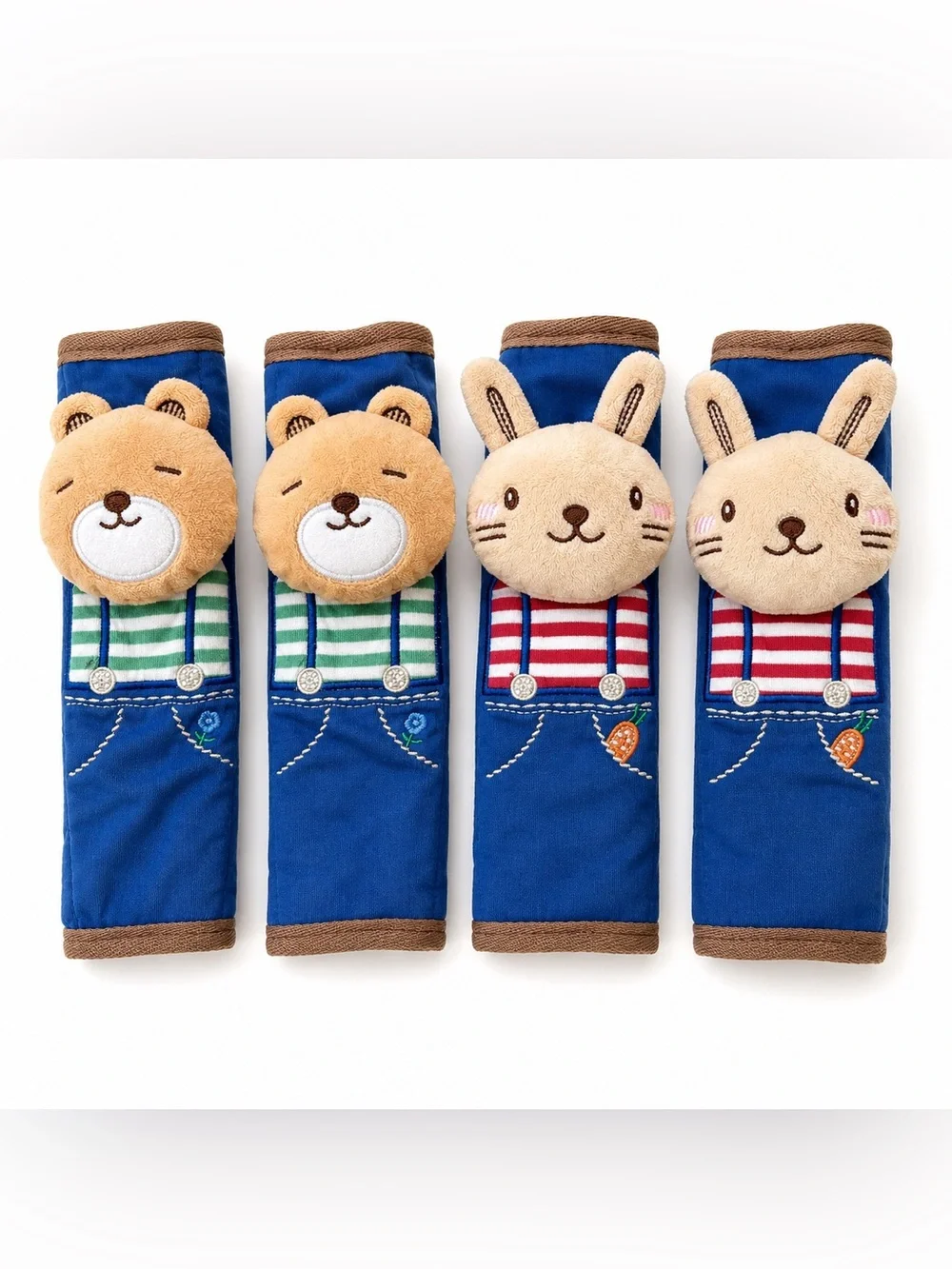 Kids Car Seat Belt Shoulder Pad Cover Soft Plush Seatbelt Protector Pair